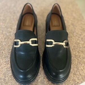 Black loafers